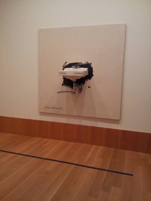 Jim Dine's 'Black Bathroom #2' at the Art Gallery of Ontario in Toronto.